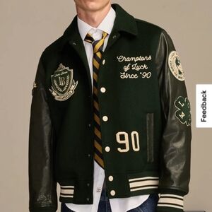 Lucky Brand Green Knit Sleeve